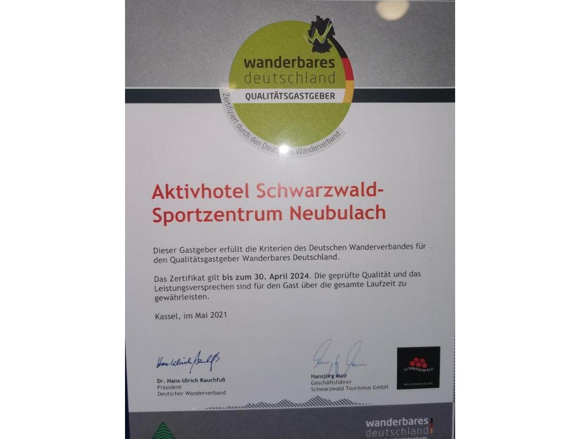 Schwarzwald Sportzentrum Neubulach Екстериор снимка
